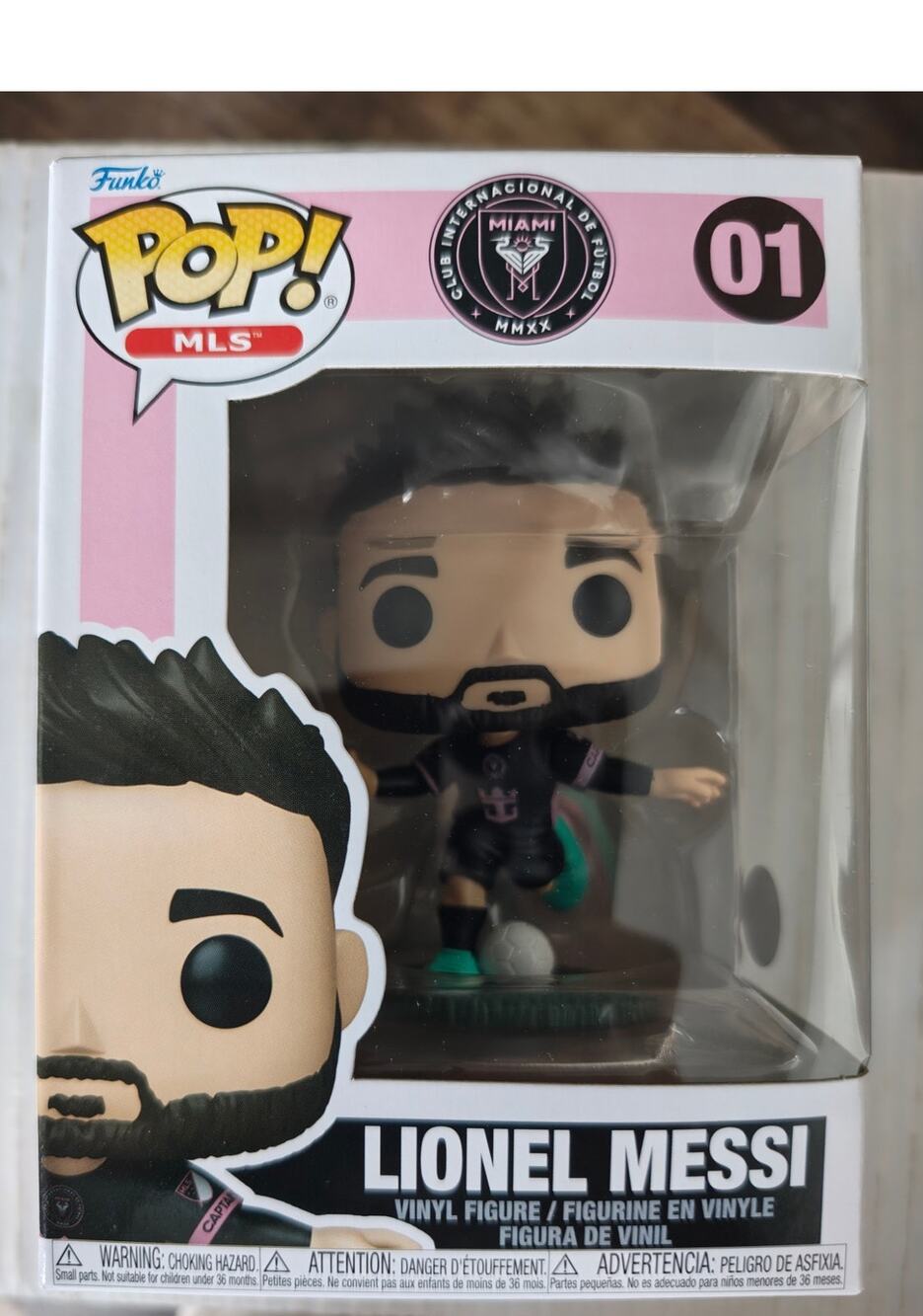 Funko Pop! MLS Inter Miami Lionel Messi (Away Kit) #01 vinyl figure
